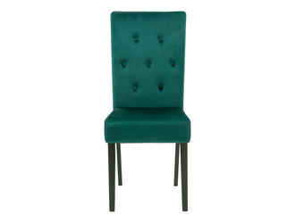 Krzesło tapicerowane zielone VENES