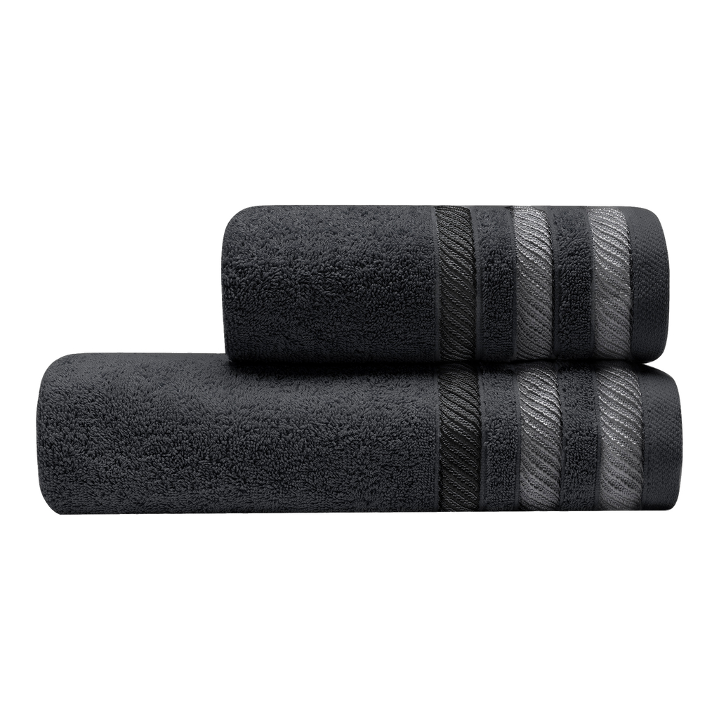 Ręcznik czarny MOSS 50x100 cm