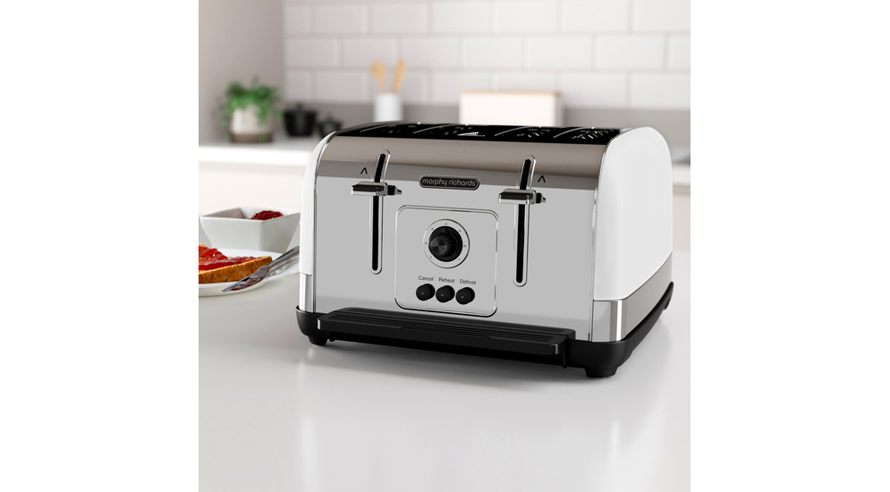 Toster 4-szczelinowy MORPHY RICHARDS to funkcjonalny i stylowy sprzęt, który po prostu musisz mieć w swojej kuchni.