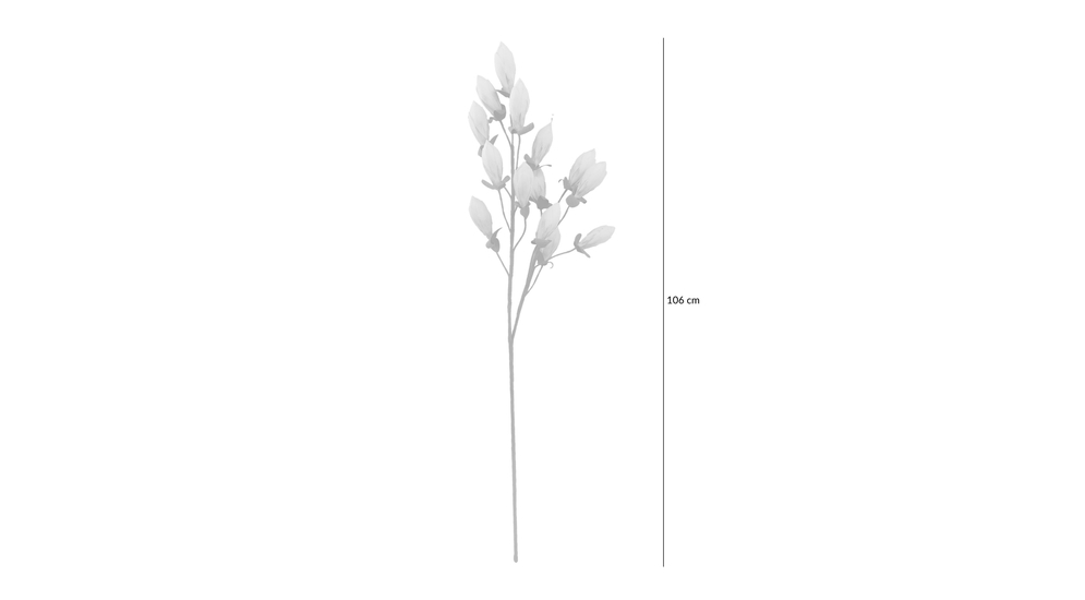 Grafika poglądowa - sztuczny kwiat z pąkami GREEN 106 cm.