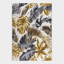 Dywan w liście złoty FLORAL 80x165 cm