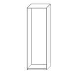 Korpus szafy ADBOX biały 75x233,6x60 cm