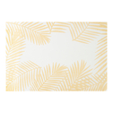 Podkładka na stół biała w złote liście 30x45 cm