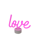 Lampa dekoracyjna LED różowa LOVE