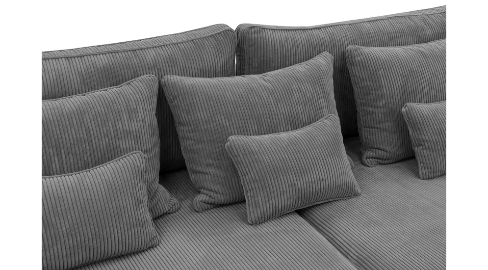 Sofa sztruksowa rozkładana podwójnie EVORA