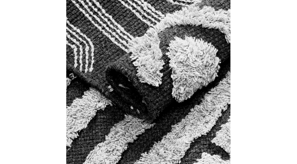 Dywan bawełniany z frędzlami biały SANTE 60x100 cm