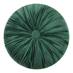 Poduszka dekoracyjna okrągła ciemnozielona SELMA 40 cm