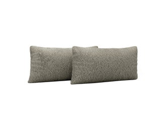 2 poduszki włochacze szare LEA 35x55 cm