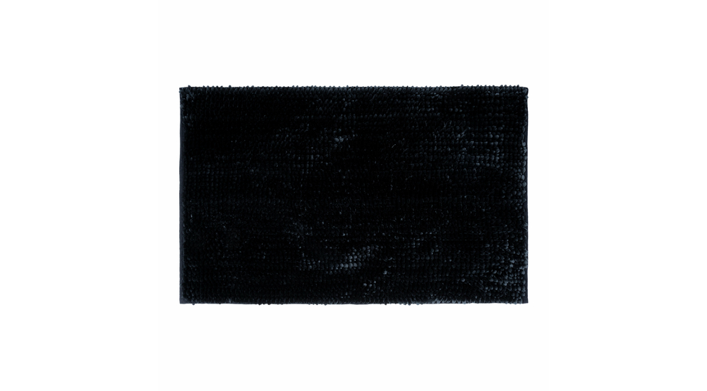 Dywanik łazienkowy czarny CHENILLE 60x90 cm