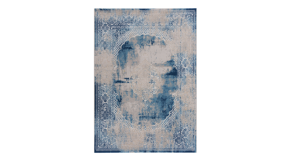 Dywan z orientalnym wzorem niebieski ALMERA 160x220 cm