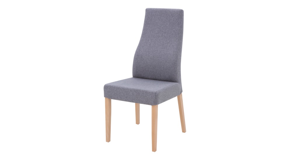 Krzesło tapicerowane szare FENIIX