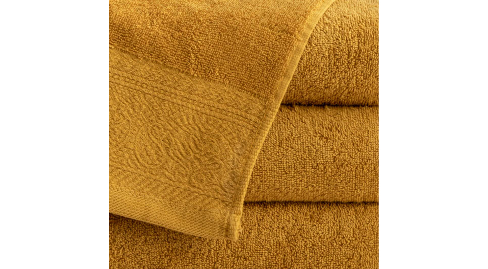 Ręcznik bawełniany musztardowy MASSIMO 70x140cm