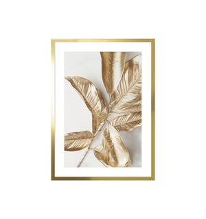 Obraz złote liście GOLDEN LEAVES 53x73 cm