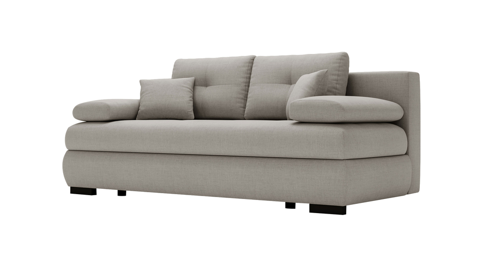 Sofa rozkładana 3-osobowa beżowa MEMO