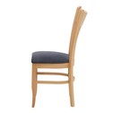 Krzesło drewniane z tapicerowanym siedziskiem KAMARO