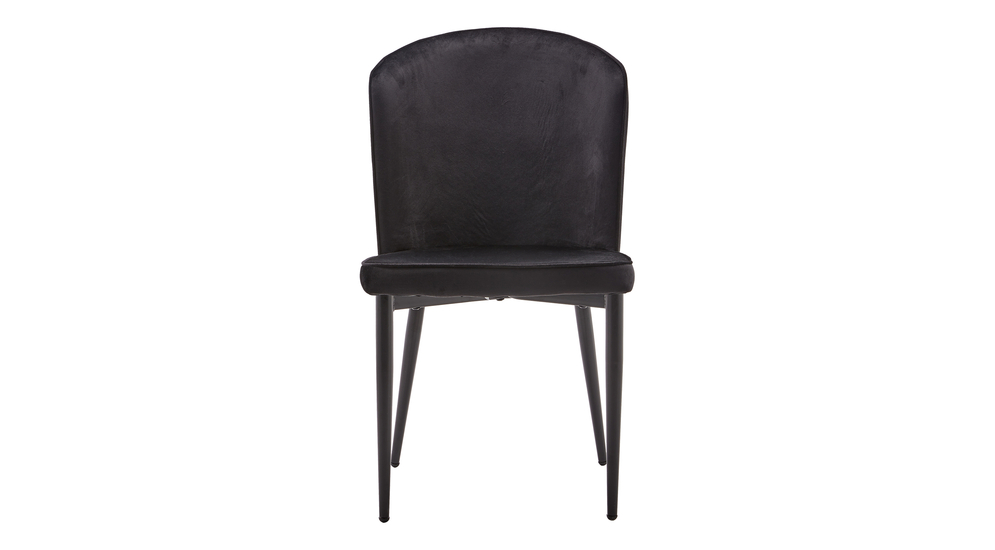 Krzesło obite czarnym welurem