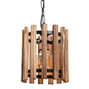 Lampa drewniana wisząca rustykalna AHLAT 22 cm
