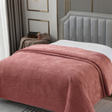 Narzuta na łóżko różowa SILKY 200x220 cm