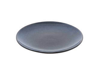 Talerz obiadowy ceramiczny ciemnoniebieski LUNA 27 cm