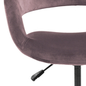 Krzesło biurowe tapicerowane HOLI różowe