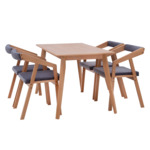 Komplet stół i krzesła LEON