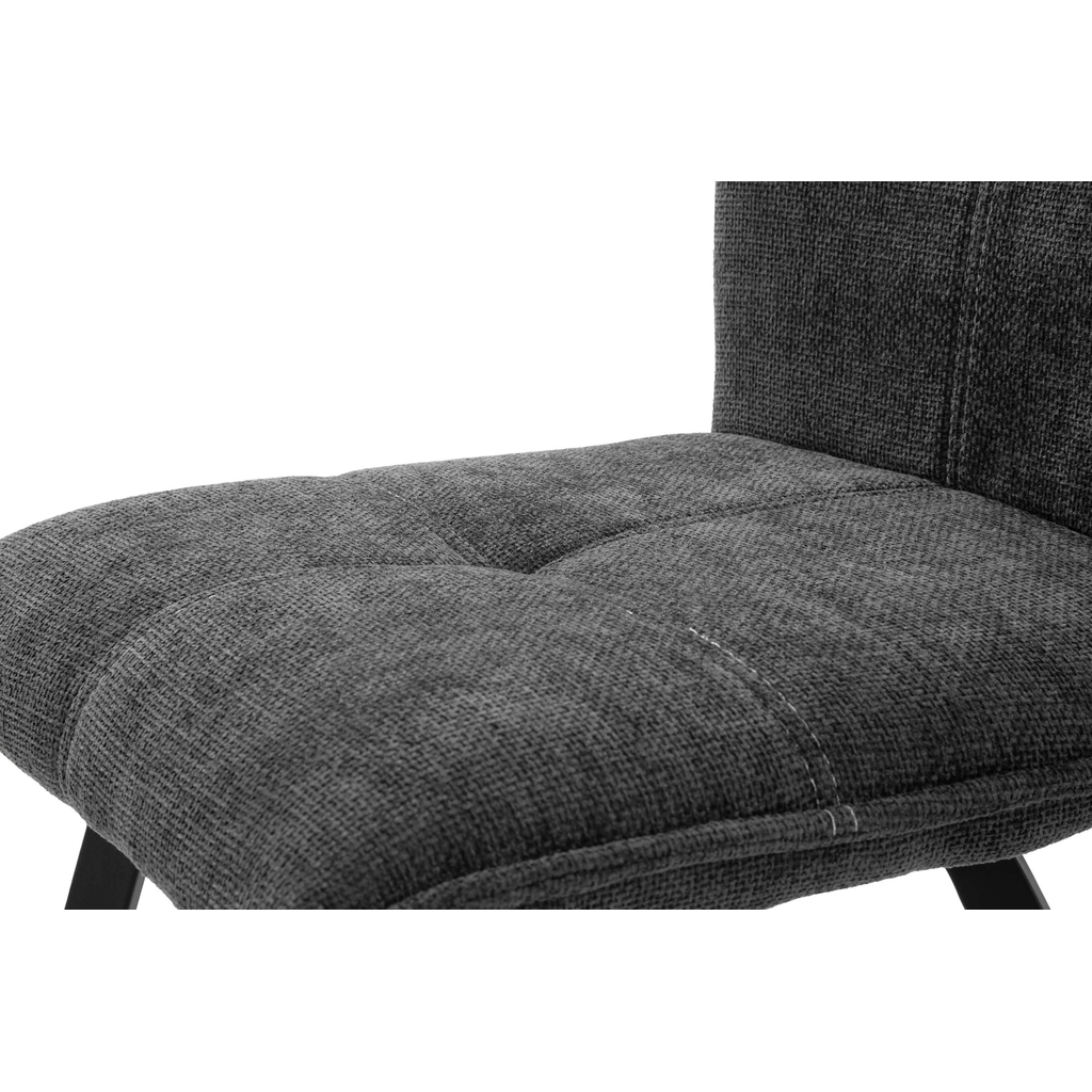 Krzesło tapicerowane ciemnoszare FYNIX