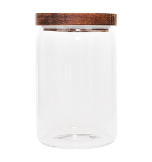 Pojemnik szklany z pokrywką akacjową 1,2 l