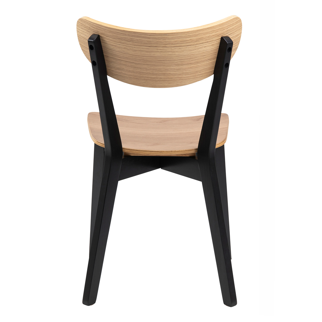 Krzesło retro z czarnymi nogami BLACKY