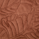 Narzuta pikowana w liście brązowa MUSA 200x220 cm