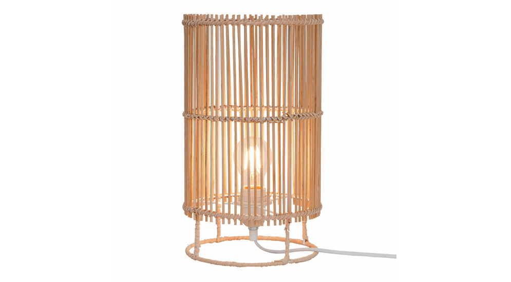 Lampa stołowa bambusowa EDIN 20x35 cm