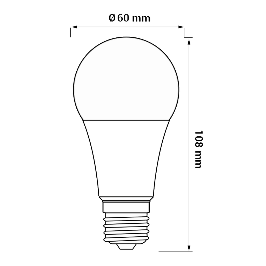 Żarówka LED E27 7,5W barwa ciepła ORO-ATOS-E27-A60-7,5W-WW