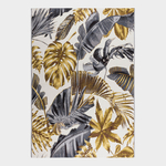 Dywan w liście złoty FLORAL 160x235 cm