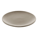 Talerz deserowy ceramiczny brązowy LUNA 20 cm