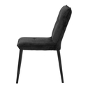 Krzesło tapicerowane czarne ZARIUS