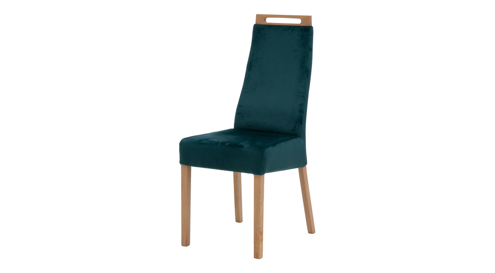 Krzesło tapicerowane butelkowa zieleń PIMI