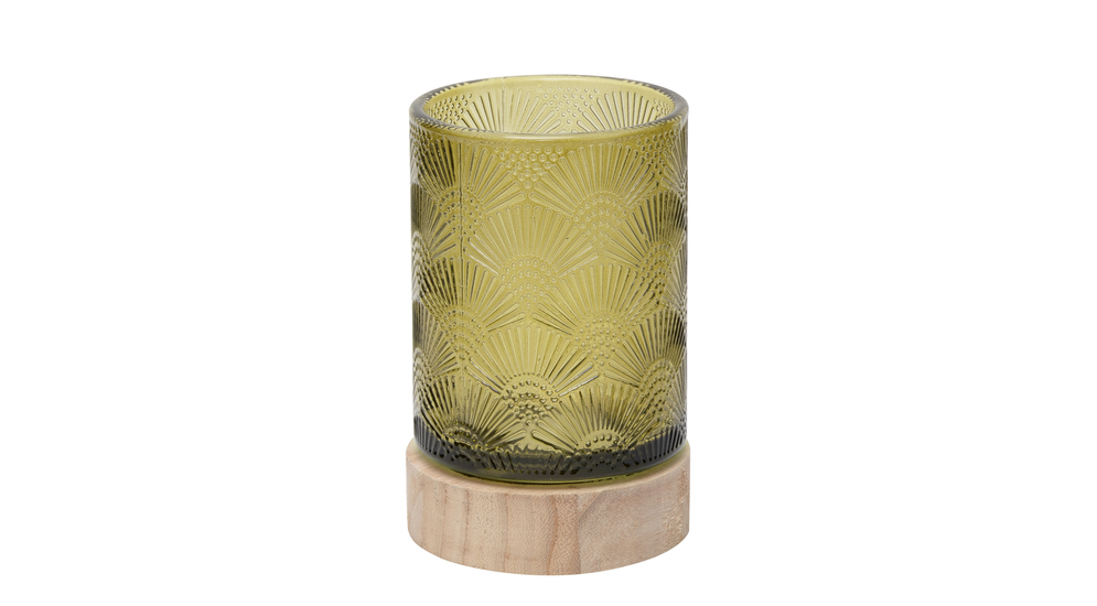 Świecznik na tealighta szklany 14 cm MIX KOLORÓW