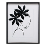 Obraz kobieta z kwiatem 40x50 cm