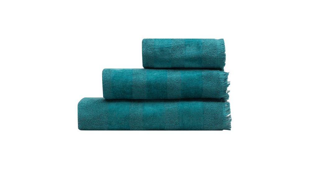 Ręcznik bawełniany turkus LANETTE 50x90 cm