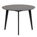 Stół okrągły drewniany czarny BLACKY 105 cm
