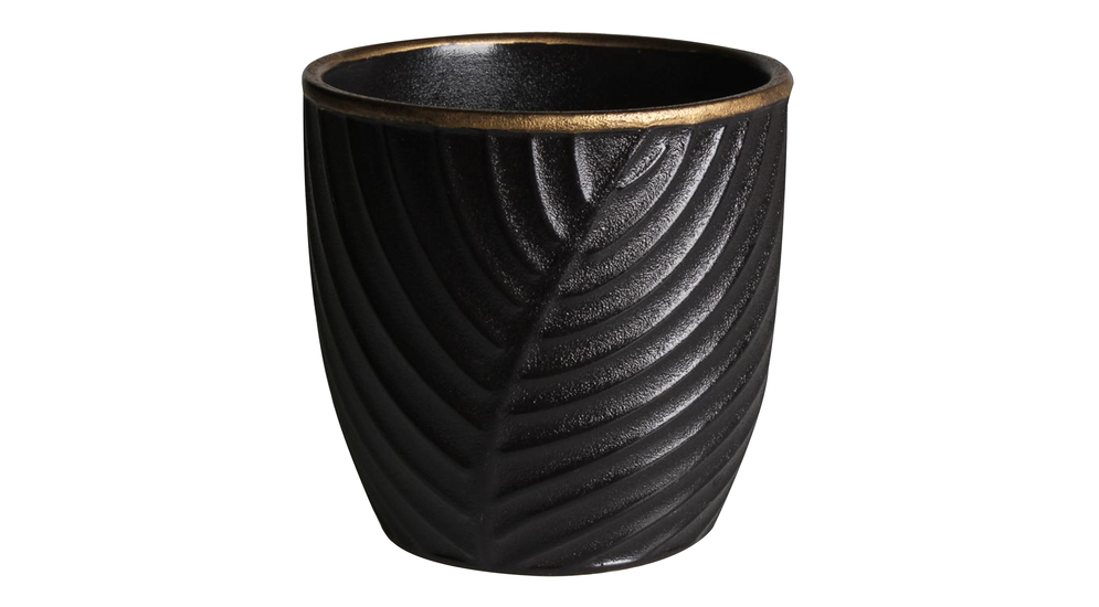 Osłonka ceramiczna czarna JUNE 13,5 cm