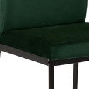 Krzesło tapicerowane ciemnozielone BRUNO