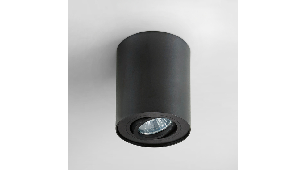 Reflektor natynkowy o średnicy 9,3 cm czarny RONDOC SL 1
