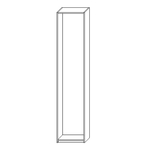 Korpus szafy ADBOX biały 50x233,6x35 cm