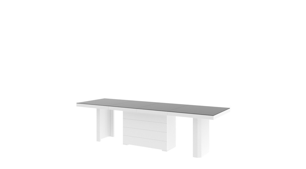 Stół rozkładany KOLOS MAT szary / biały