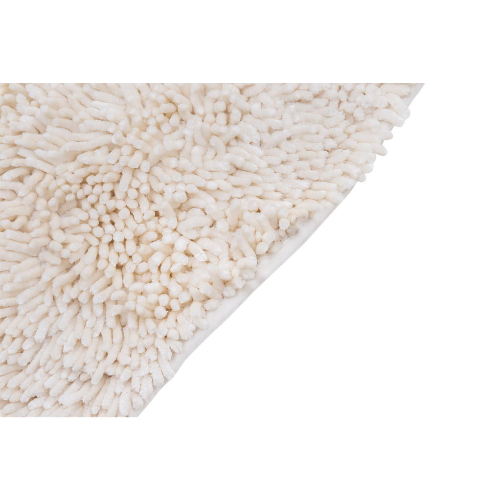 Dywanik łazienkowy kremowy shaggy SILAS 50x80 cm