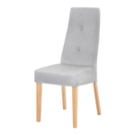 Krzesło tapicerowane szare MADIS