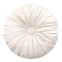 Poduszka dekoracyjna okrągła kremowa SELMA 40 cm