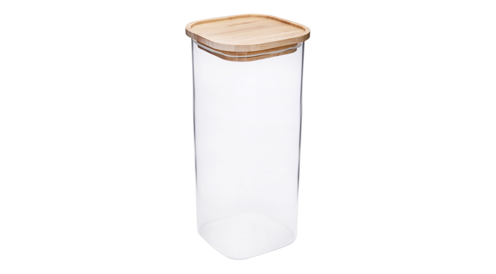 Pojemnik szklany z bambusową pokrywką 2,1 l