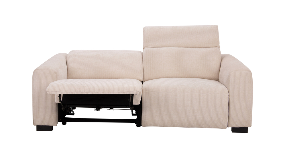 Sofa HATTRICK w bezowym kolorze z funkcją relaksu.