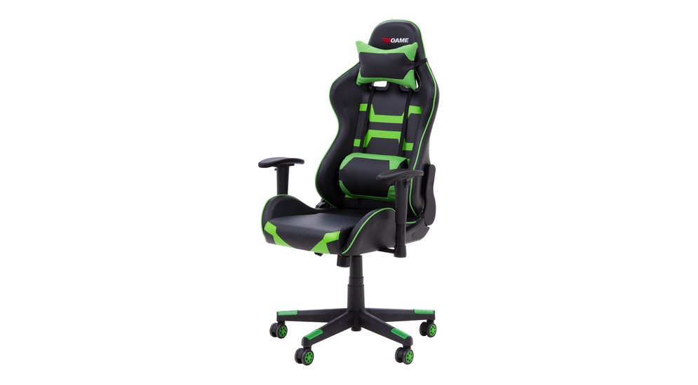 Fotel gamingowy czarno-zielony TAHUP